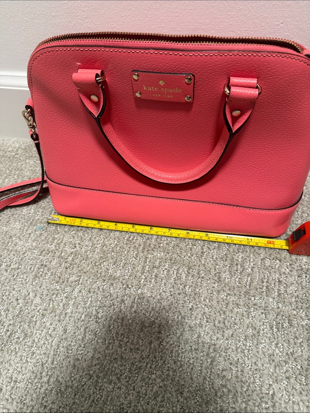 Kate Spade Vibrant Coral Satchel and Wallet - Picture 8 of 8